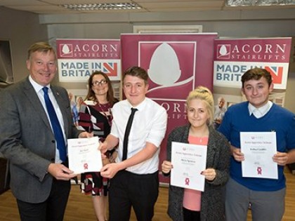 Acorn Stairlifts' apprentices blaze a trail