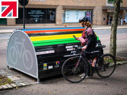 Secure short term cycle parking comes to Glasgow