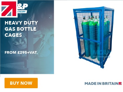 New range of heavy-duty gas bottle cages now available from Metal Cages and Pallets
