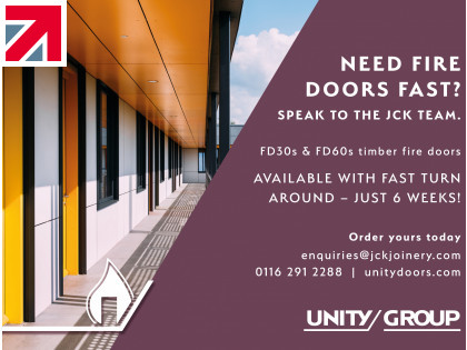 JCK Joinery Launches Excellent Lead Times on Timber Fire Doors