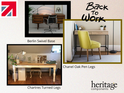British-made office & desk furniture components