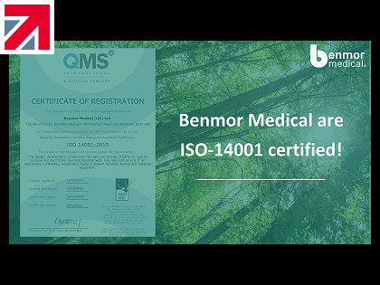 Benmor Medical Achieve ISO 14001 Certification
