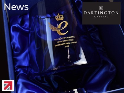 Dartington Crystal make the Queen’s Award trophy