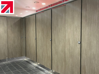 Helmsman cubicles at University of Cambridge Sports Centre