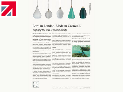 Born In London, Made In Cornwall. Lighting The Way To Sustainability