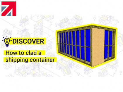 How to clad a shipping container