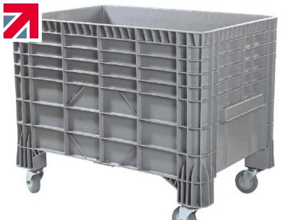 Industrial strength Euro plastic box pallets. Buy online for fast dispatch. Hard-wearing & easy to clean plastic box pallets. Up to 550L capacity.