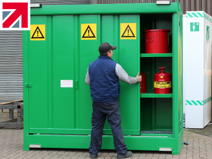 How do you store your hazardous liquids?