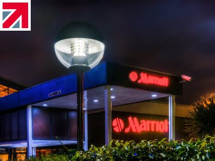 Gemma Lighting enhances Jaguar 30W street light globe with higher lumens, 2700K option, and DALI dimming