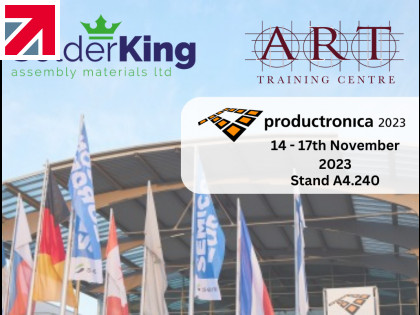Solderking and Advanced Rework Technology Join Forces to discuss Solder Consumables and IPC Training at the Productronica 2023 Trade Fair