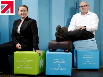 Ready-Made marketing delivered through branded cube seating
