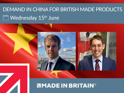 Demand in China for British made products