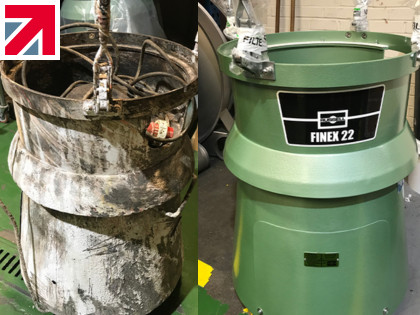 Russell Finex machine refurbishment