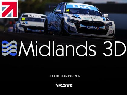New multi-year BTCC technical partnership between WSR and Midlands 3D