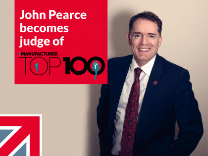 John Pearce announced as official judge of The Manufacturer Top 100 Awards