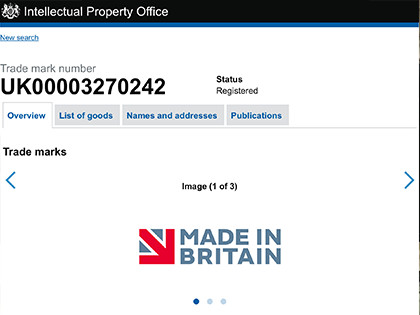 Officially Made in Britain