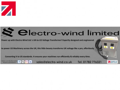 Power up with Electro-Wind Limited's UK-to-US voltage transformer!