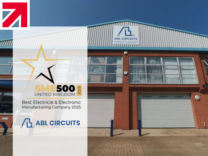 ​ABL Circuits crowned Best Electrical & Electronic Manufacturing Company of 2025 by SME500 UK