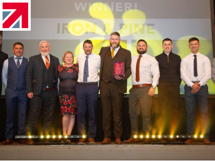 Iron & Pine named Outstanding Medium Sized Business of the Year at Dumfries & Galloway Business Awards.