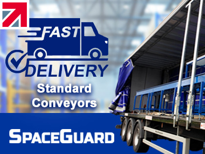 Fast delivery for standard conveyors