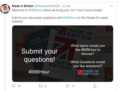 Should we call it the #MiB2Hours?