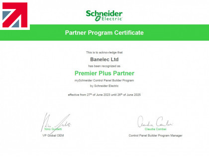 Banelec now Premier Plus Partner with Schneider