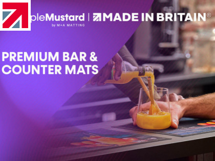 Premium bar mat from Purple Mustard