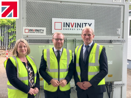 UK Energy Minister tours Invinity Bathgate factory