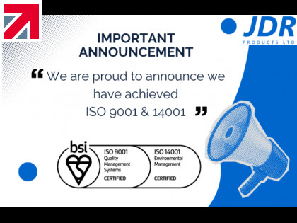 JDR Products achieves dual ISO certification, strengthening commitment to quality and environmental responsibility