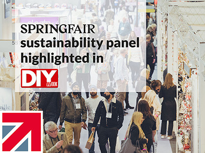 Spring Fair sustainability panel highlighted in DIY Week