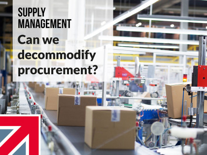 CEO interviewed on decommodifying procurement by Supply Management