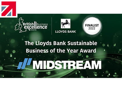 Midstream Lighting announced as a finalist for the Lloyds Bank British Business Excellence Awards