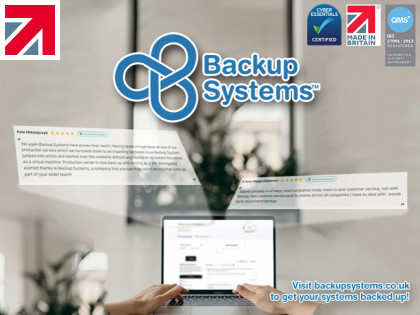 Backup Systems continues to impress customers.