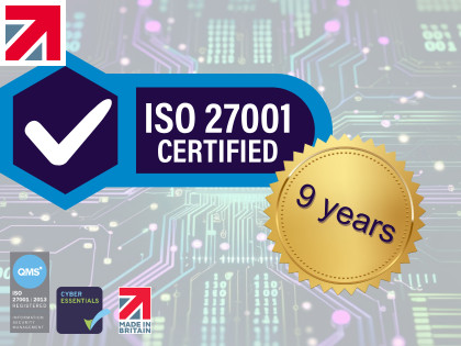 Celebrating nine years of ISO 27001 certification