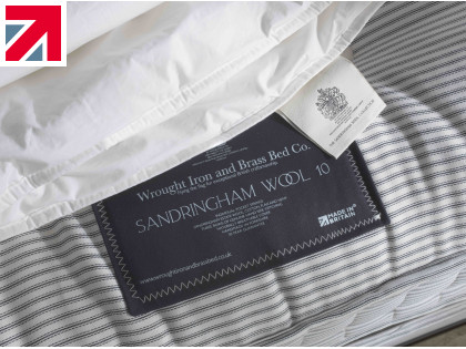 Baavet and Wrought Iron and Brass Bed Company- collaborate to produce a authentic collection of British-made wool bedding crafted from Sandringham wool.