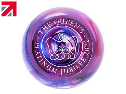 Dartington Crystal - Queen's Platinum Jubilee Paperweight