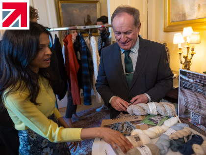 Cornwall based business, The Natural Fibre Company represented at Downing Street Event
