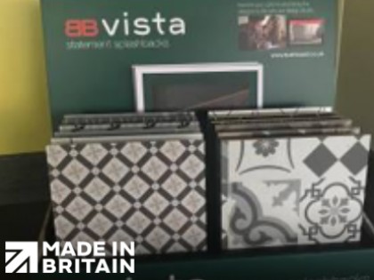 Making a statement with a countertop display box for vista splashbacks