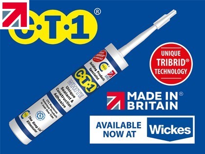 CT1 - The UK’s Number 1 Sealant and Adhesive using TRIBRID® Technology, outperforming old Hybrids. Made in Britain and now available at Wickes.