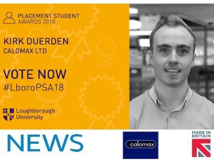 Calomax apprentice shortlisted for Work Placement of the year Award
