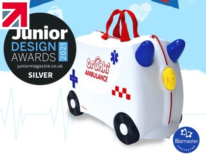 Biomaster protected children's luggage from Trunki wins design award