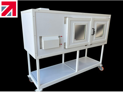 Construction of lead-shielded cabinets ensures no hot spots