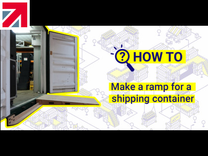 How to make a ramp for a shipping container