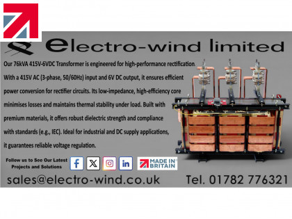 High-performance 76 kVA 415V–6VDC transformer for precision rectification