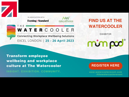MumPod is exhibiting at The Watercooler event on 25 – 26 April