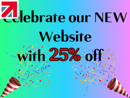 Celebrate our new website with 25% discount