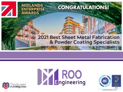 SME Midlands Enterprise Awards - 'Best Sheet Metal Fabricator & Powder Coating Specialists'
