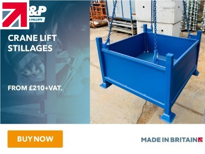NEW! Buy Crane Lift Stillages online now from Metal Cages & Pallets – From £210+vat