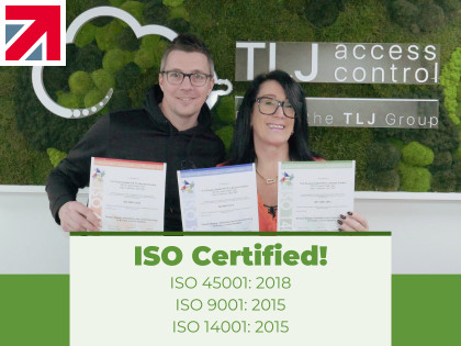 TLJ now ISO 45001 accredited
