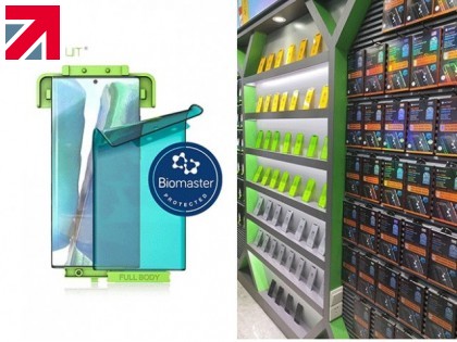 Mobile screen protectors with Biomaster technology